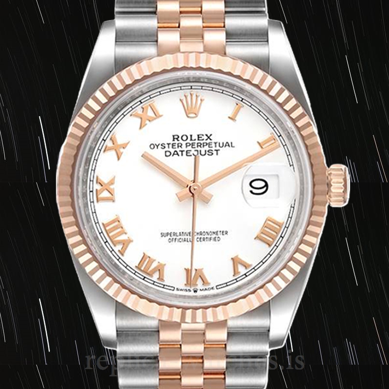 Rolex Herre 36mm m126231-0015 Jubilee Armbånd Sølv-tone - Replika ure: Replica med pris